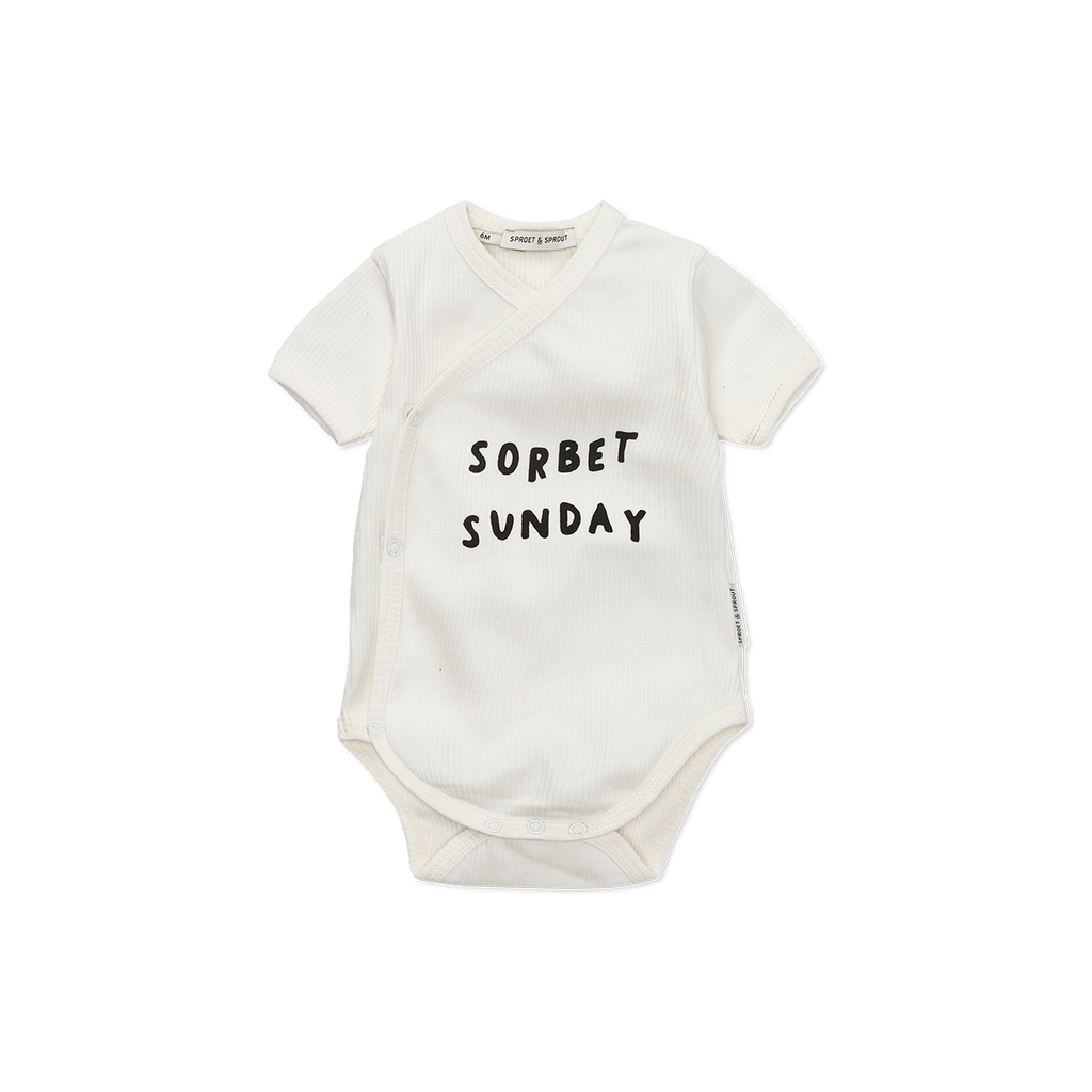 * Sproet & Sprout Rib Romper Sorbet Sunday | Off-White