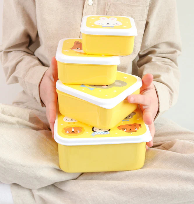 A Little Lovely Company Lunch & Snack Box Set | Dierenvriendjes