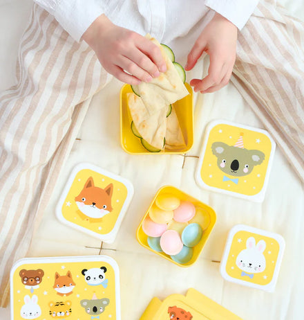 A Little Lovely Company Lunch & Snack Box Set | Dierenvriendjes