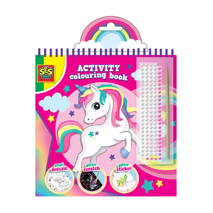 * SES Creative Doe Kleurboek Glitter 3 In 1