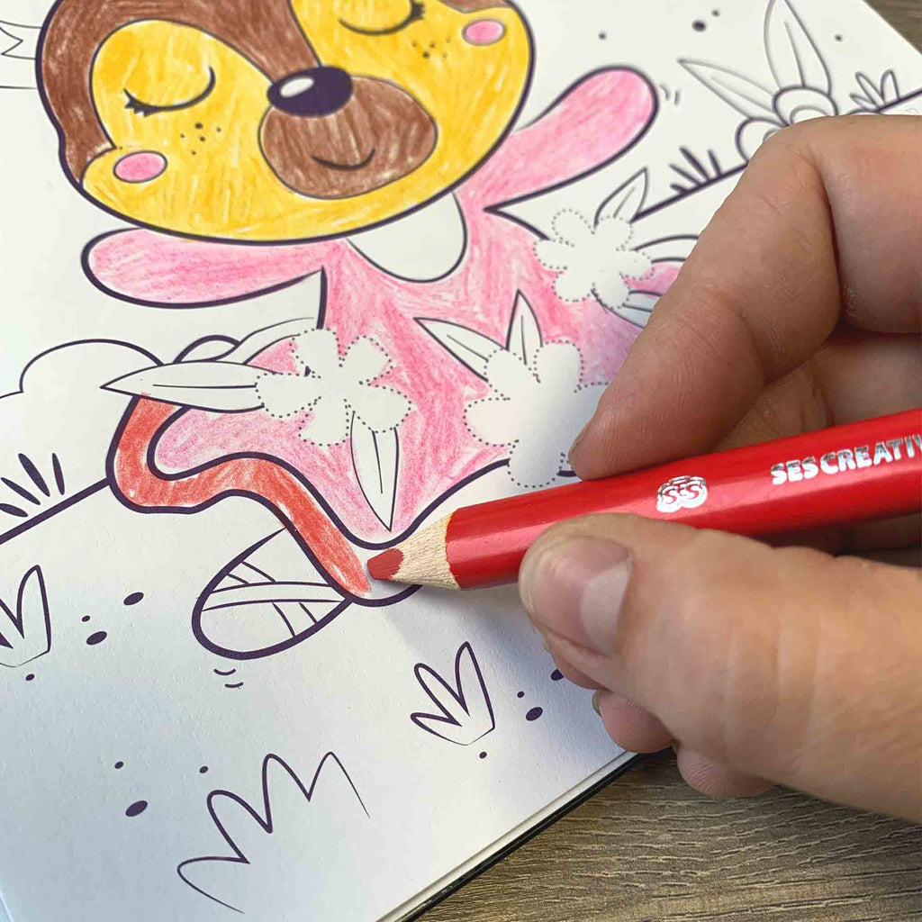* SES Creative Doe Kleurboek Glitter 3 In 1