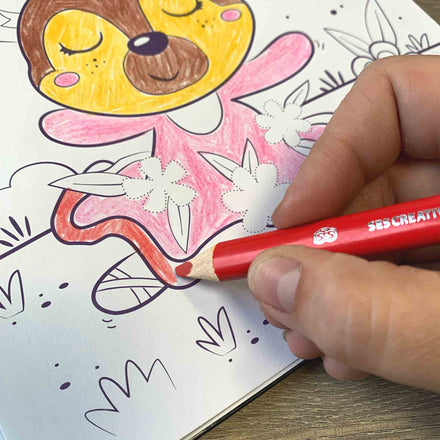 * SES Creative Doe Kleurboek Glitter 3 In 1