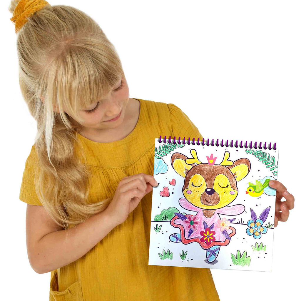 * SES Creative Doe Kleurboek Glitter 3 In 1
