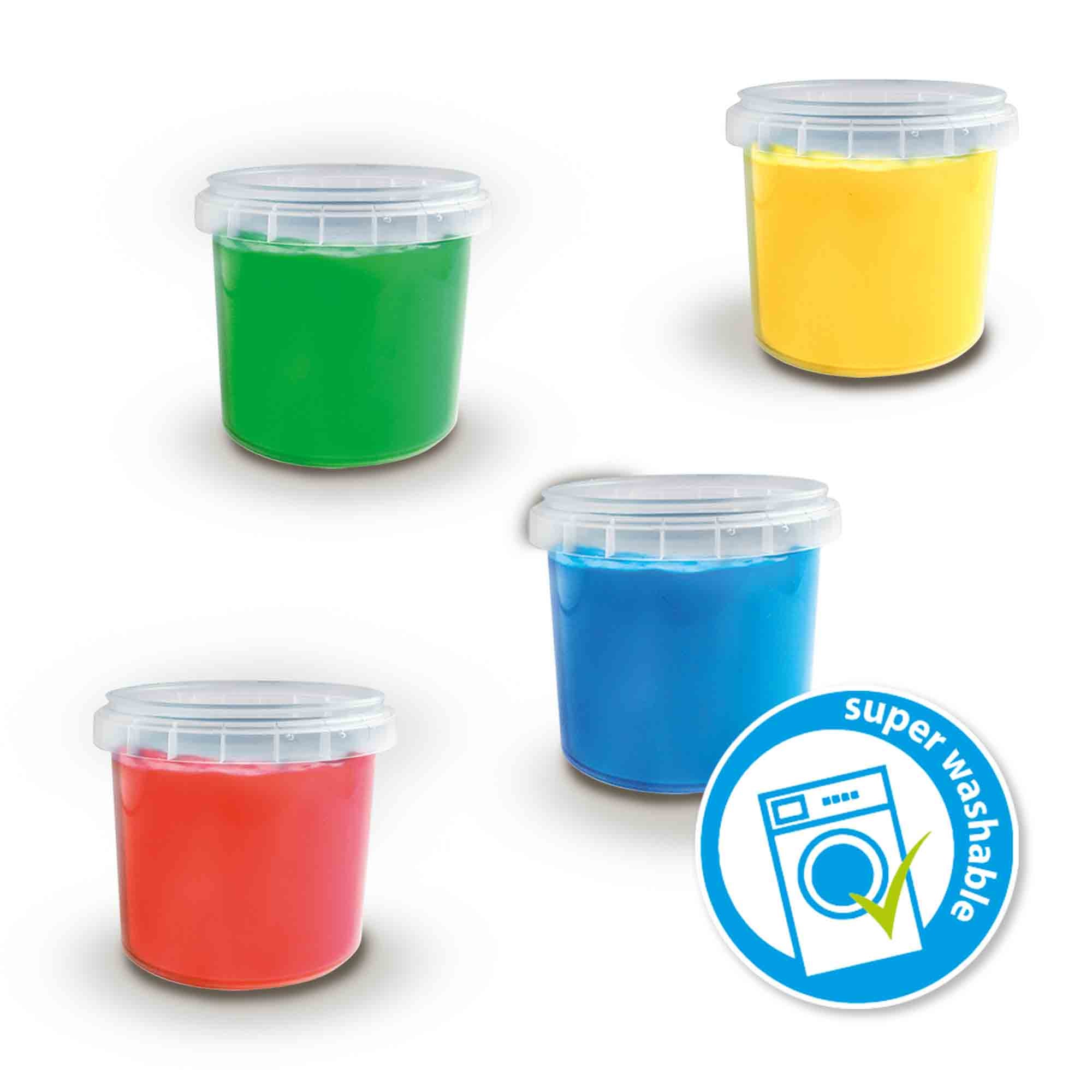 * SES Creative Eco Vingerverf Set Met Kliederschort