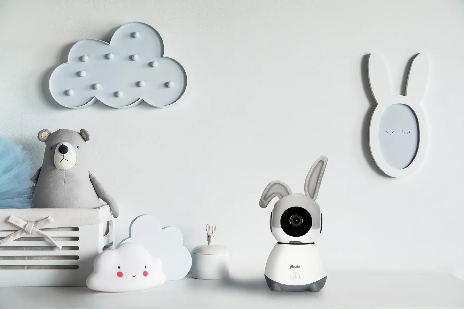 Alecto Wi-fi Baby Monitor Camera SMARTBABY10 | Wit / Grijs