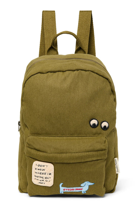 Studio Noos Backpack Midi | Evergreen Cotton Twill