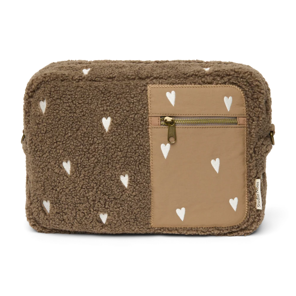 Studio Noos Teddy Buggy Organizer | Brown Teddy Hearts