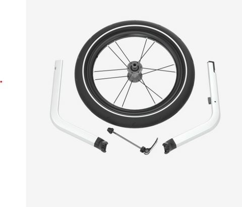 Thule Chariot Jogging Kit 1 Enkel | Aluminium Zwart