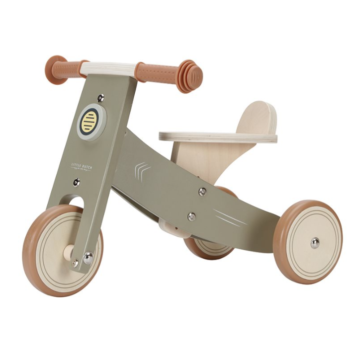 Little Dutch Loopfiets Driewieler | Olive