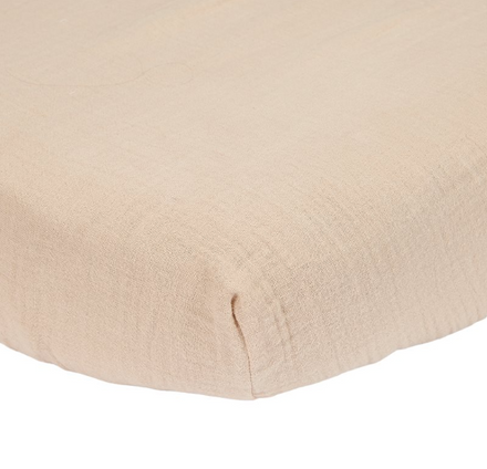 * Little Dutch Hoeslaken Hydrofiel 70x140/150 cm | Beige