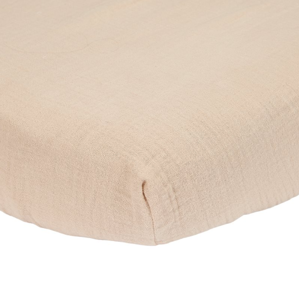 * Little Dutch Hoeslaken Hydrofiel 70x140/150 cm | Beige