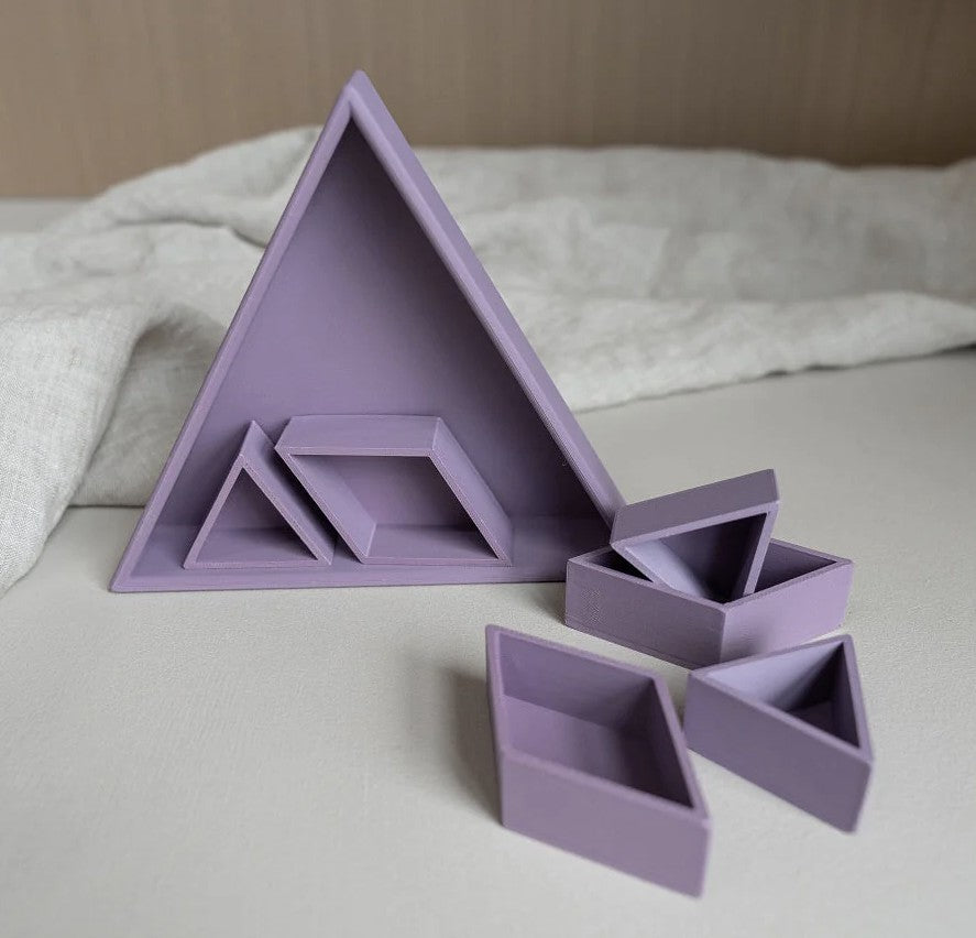 Grennn Inlegdriehoekje 'mandigo' Paars