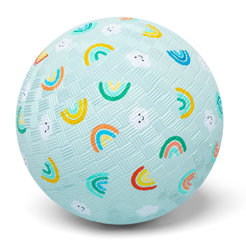 Little L Rubber Bal 18cm | Regenboog & Wolk