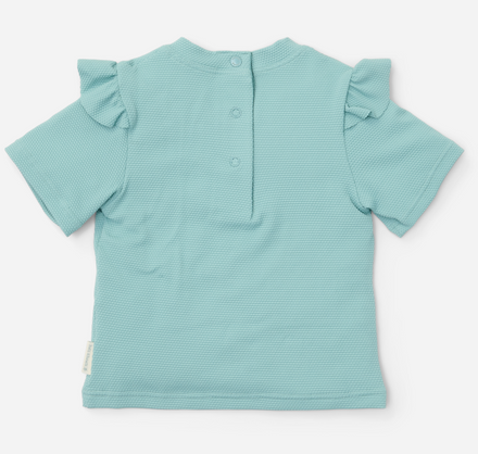 * Little Dutch UV Zwemshirt Korte Mouwen Ocean Treasures Surf Blue