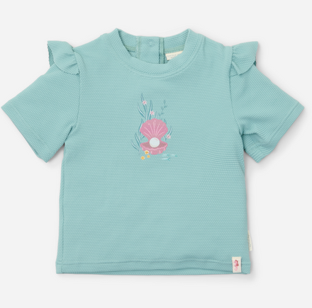 * Little Dutch UV Zwemshirt Korte Mouwen Ocean Treasures Surf Blue