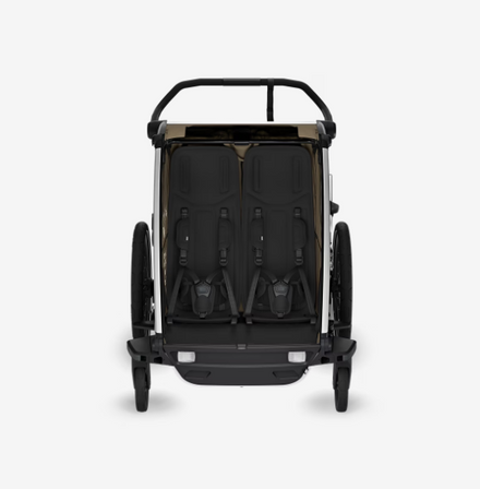 Thule Chariot Cross 2 Dubbelzits Multisport-Fietstrailer Dubbel | Licht Kaki