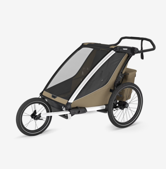 Thule Chariot Cross 2 Dubbelzits Multisport-Fietstrailer Dubbel | Licht Kaki