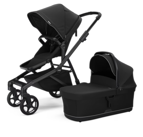 Thule Sleek 2 Stadskinderwagen Met Reiswieg | Black On Black - PRE ORDER LEVERING VANAF JANUARI 2026