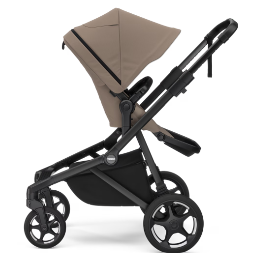 Thule Sleek 2 Stadskinderwagen Met Reiswieg | Tinted Taupe On Black - PRE ORDER LEVERING VANAF JANUARI 2026