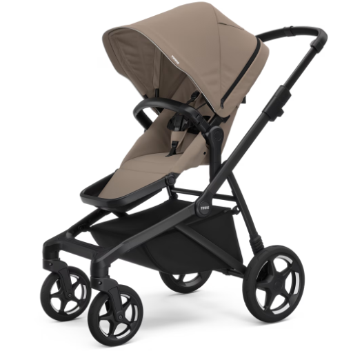 Thule Sleek 2 Stadskinderwagen | Tinted Taupe On Black - PRE ORDER LEVERING VANAF JANUARI 2026