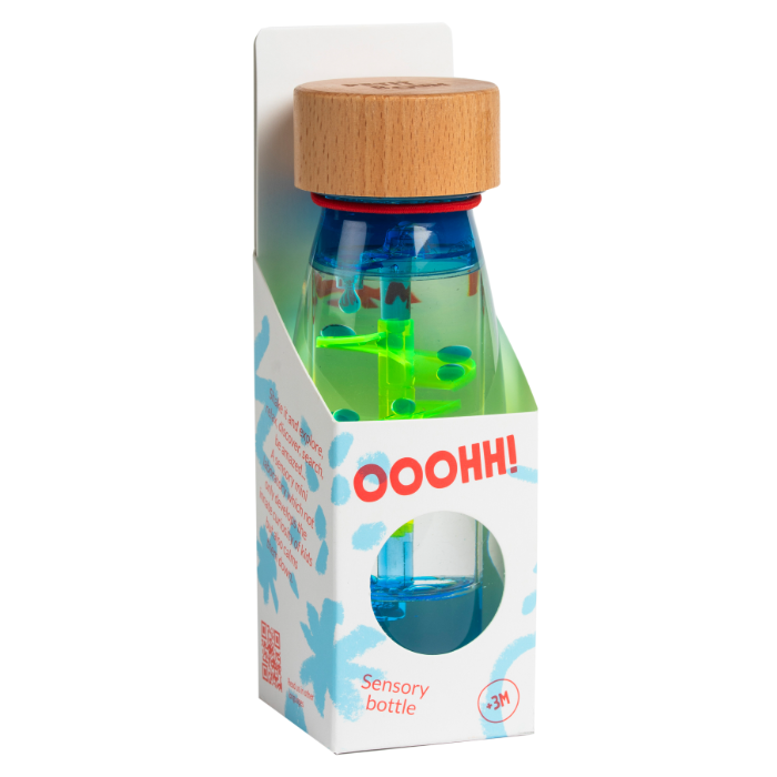 Petit Boum Sensorische Fles | Spiraal Blauw