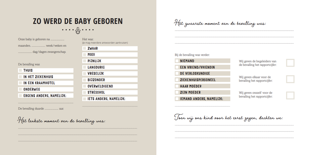 Van Baby Tot Dreumes Invulboek | Mijn Eerste Jaar