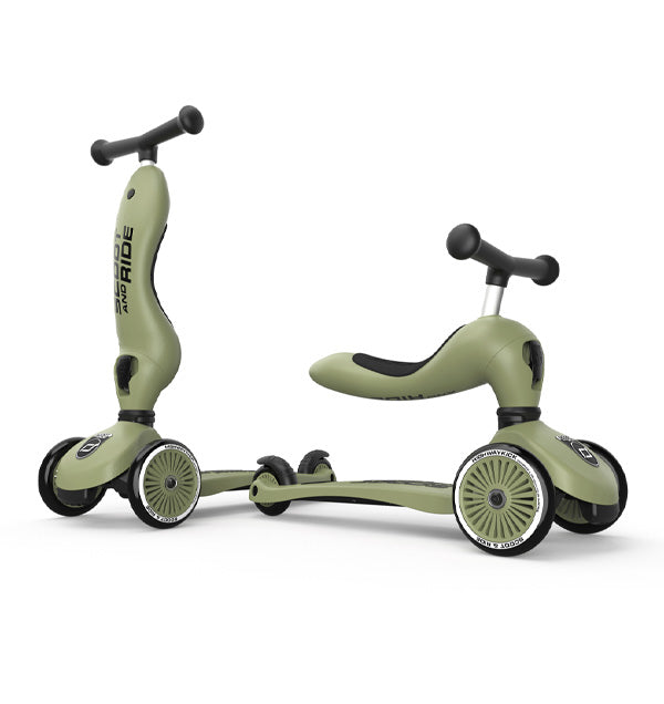 Scoot and Ride Highwaykick 1 in Olive, productfoto 3