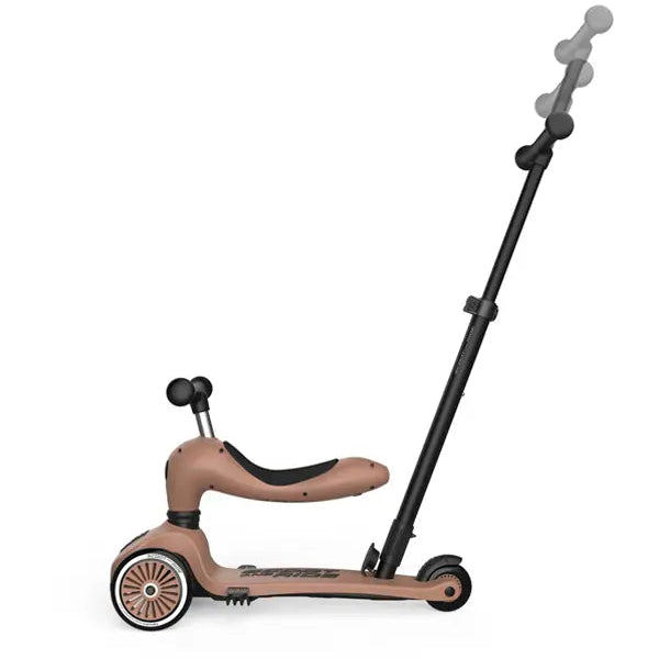 Scoot and Ride Highwaykick 1 Push and Go in Mocha rechtopstaand