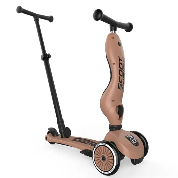 Scoot and Ride Highwaykick 1 Push and Go in Mocha rechtopstaand