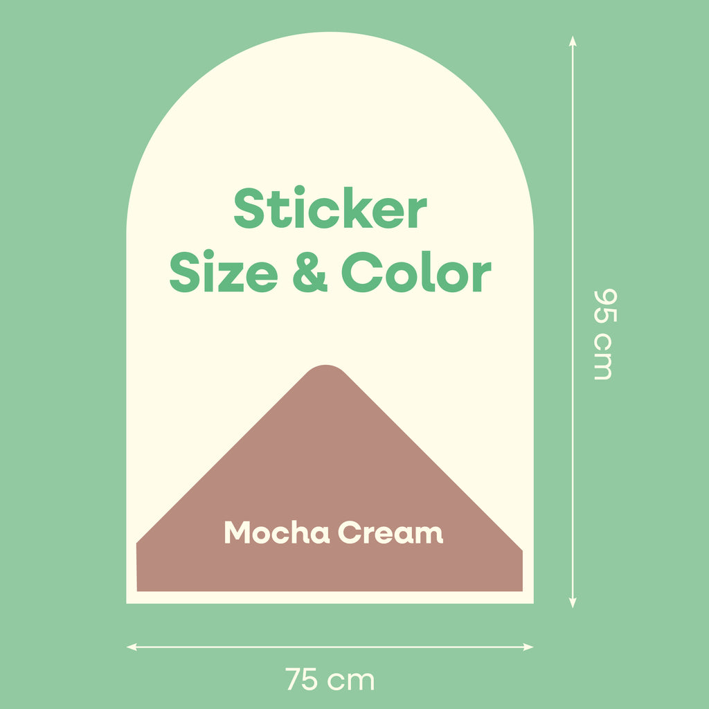 Magnetische muursticker 95x75cm | Mocha Cream