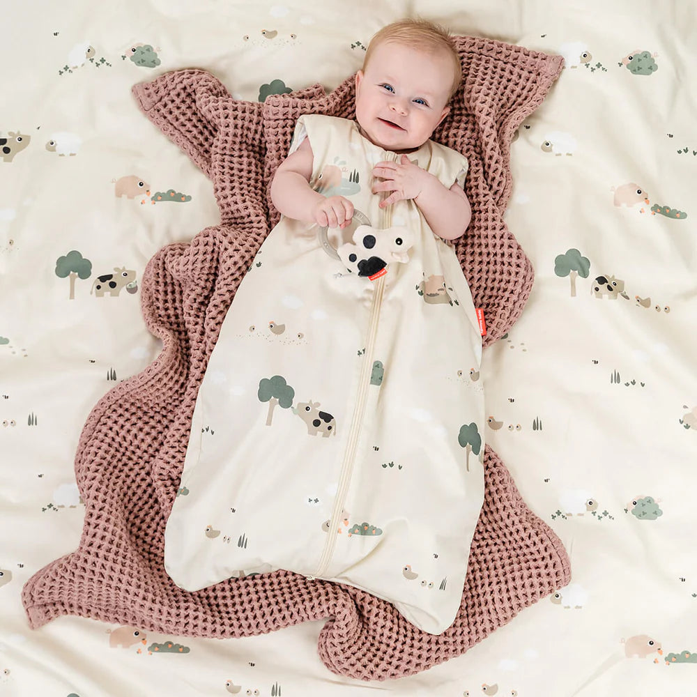 Done By Deer Slaapzak TOG2.5 Tiny Farm Sand 70 Cm