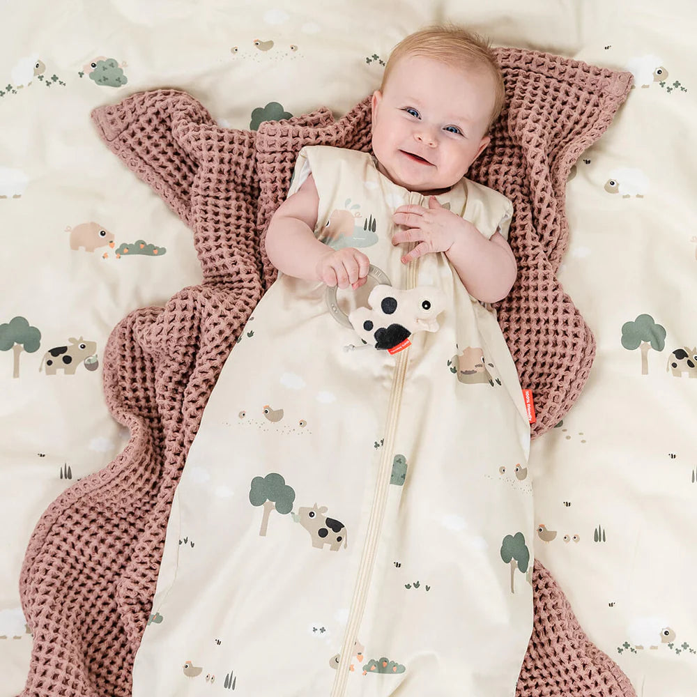 Done By Deer Slaapzak TOG2.5 Tiny Farm Sand 90 Cm