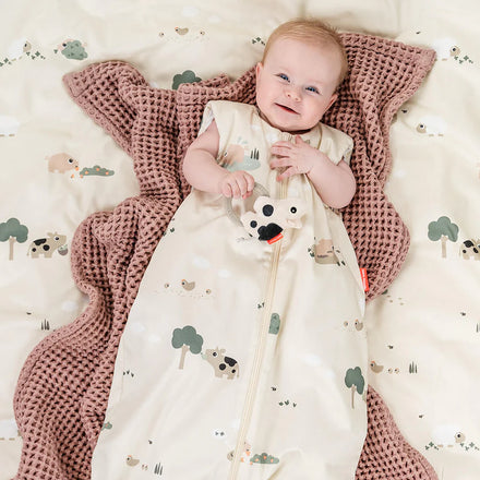 Done By Deer Slaapzak TOG2.5 Tiny Farm Sand 90 Cm