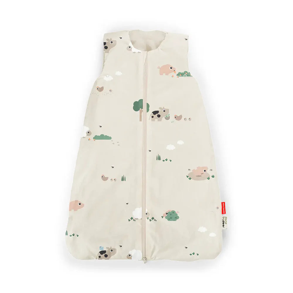 Done By Deer Slaapzak TOG2.5 Tiny Farm Sand 90 Cm