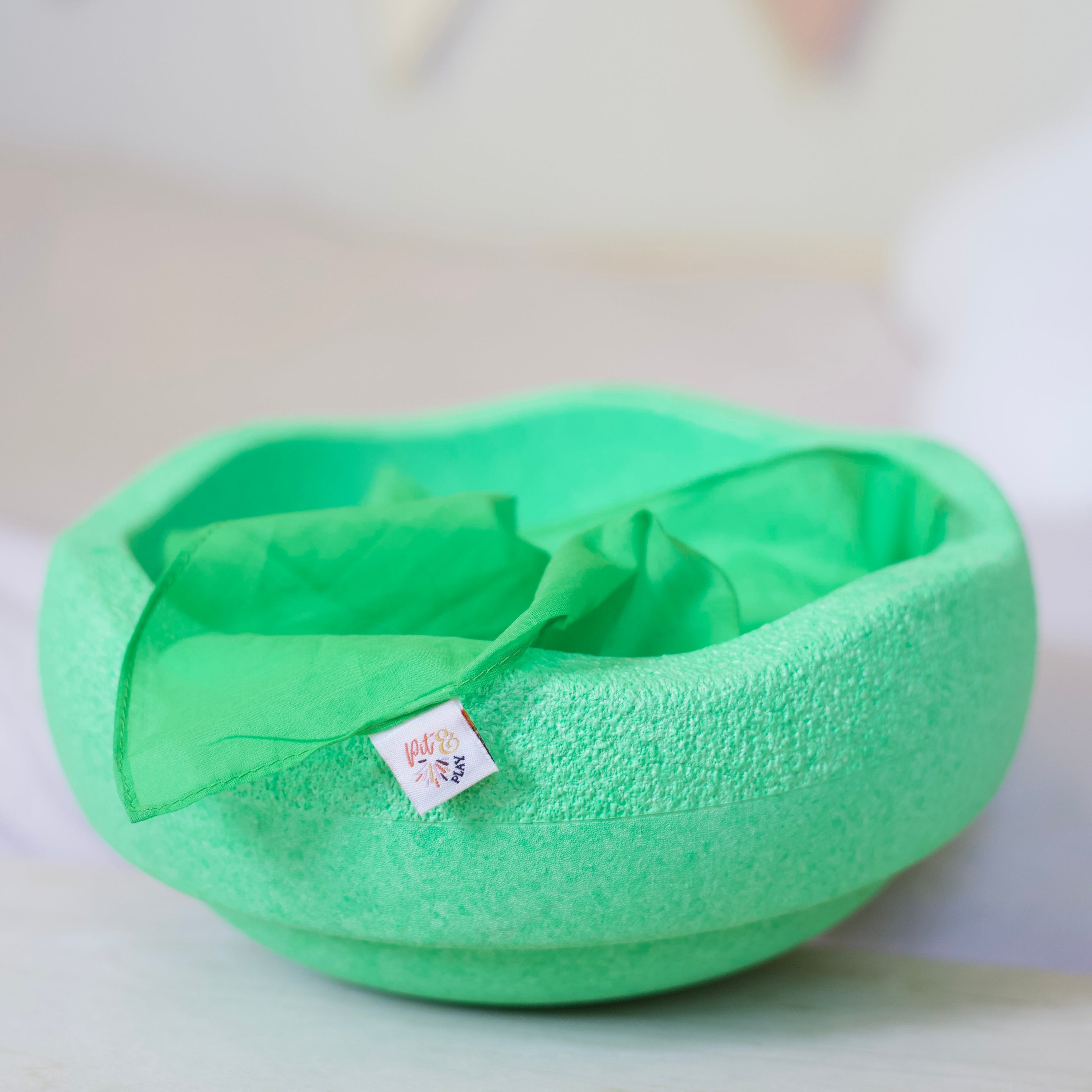 Pit & Play Regenboog Speeldoek 48x48cm | Felgroen