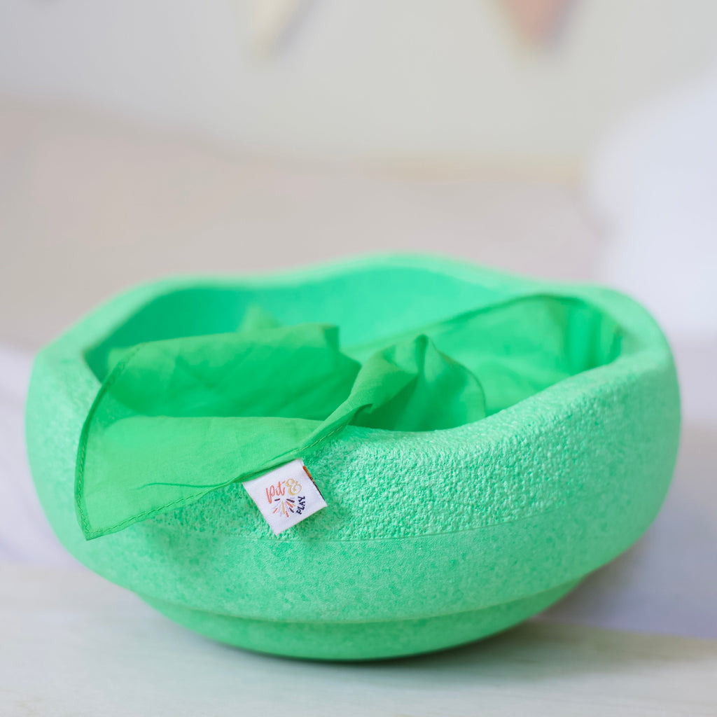 Pit & Play Regenboog Speeldoek 48x48cm | Felgroen