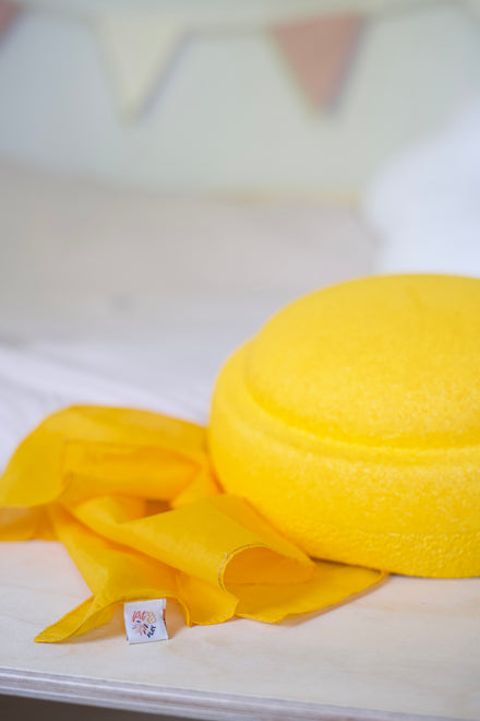 Pit & Play Regenboog Speeldoek 48x48cm | Geel