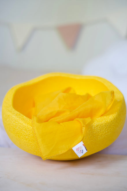 Pit & Play Regenboog Speeldoek 48x48cm | Geel