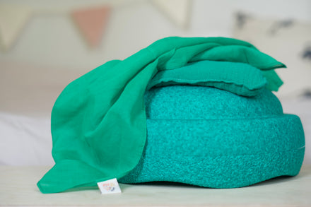 Pit & Play Regenboog Speeldoek 48x48cm | Groen