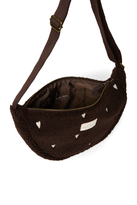 Studio Noos Adult Fanny Pack | Chocolate Teddy Hearts
