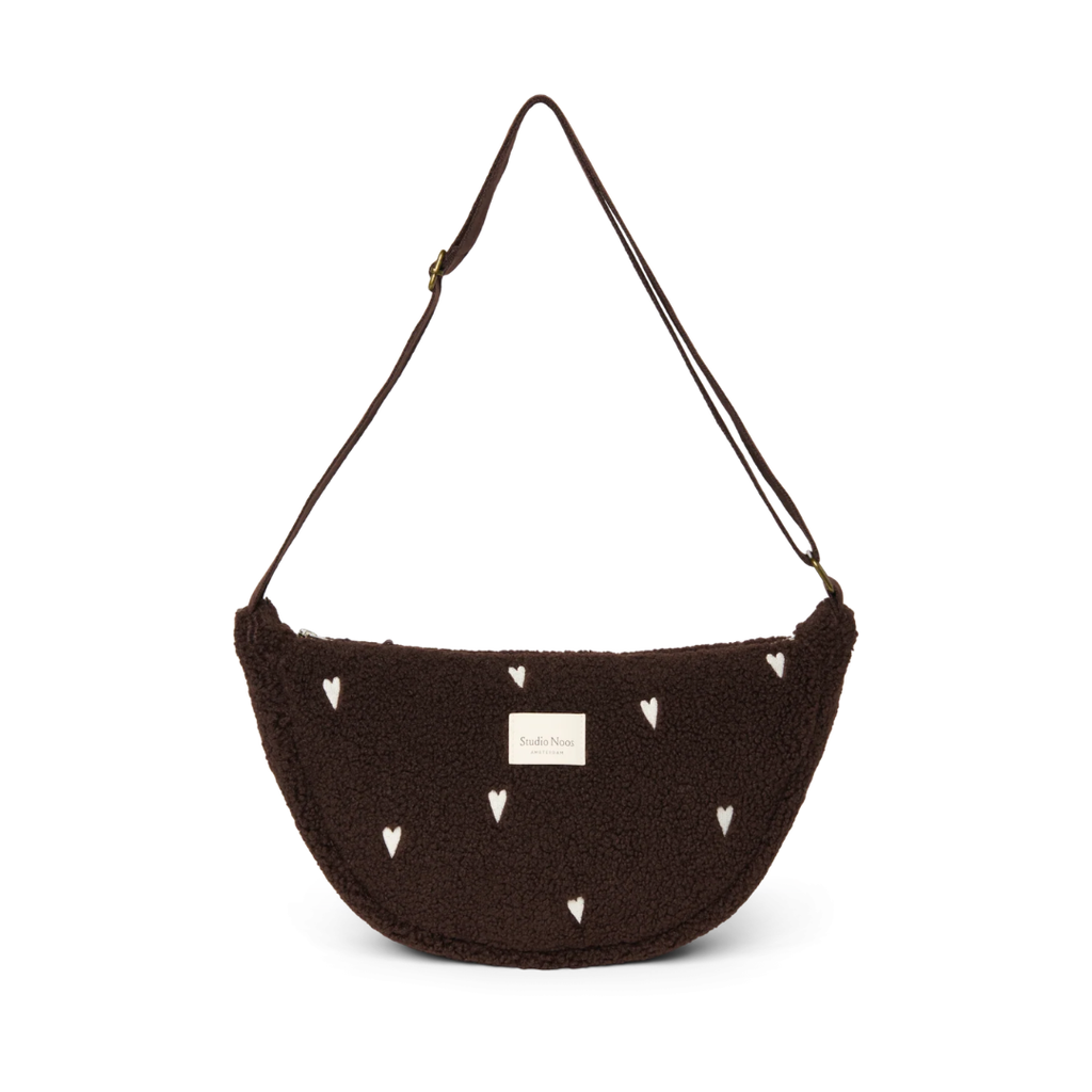 Studio Noos Adult Fanny Pack | Chocolate Teddy Hearts