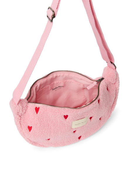 Studio Noos Adult Fanny Pack | Lichtroze Teddy Hearts
