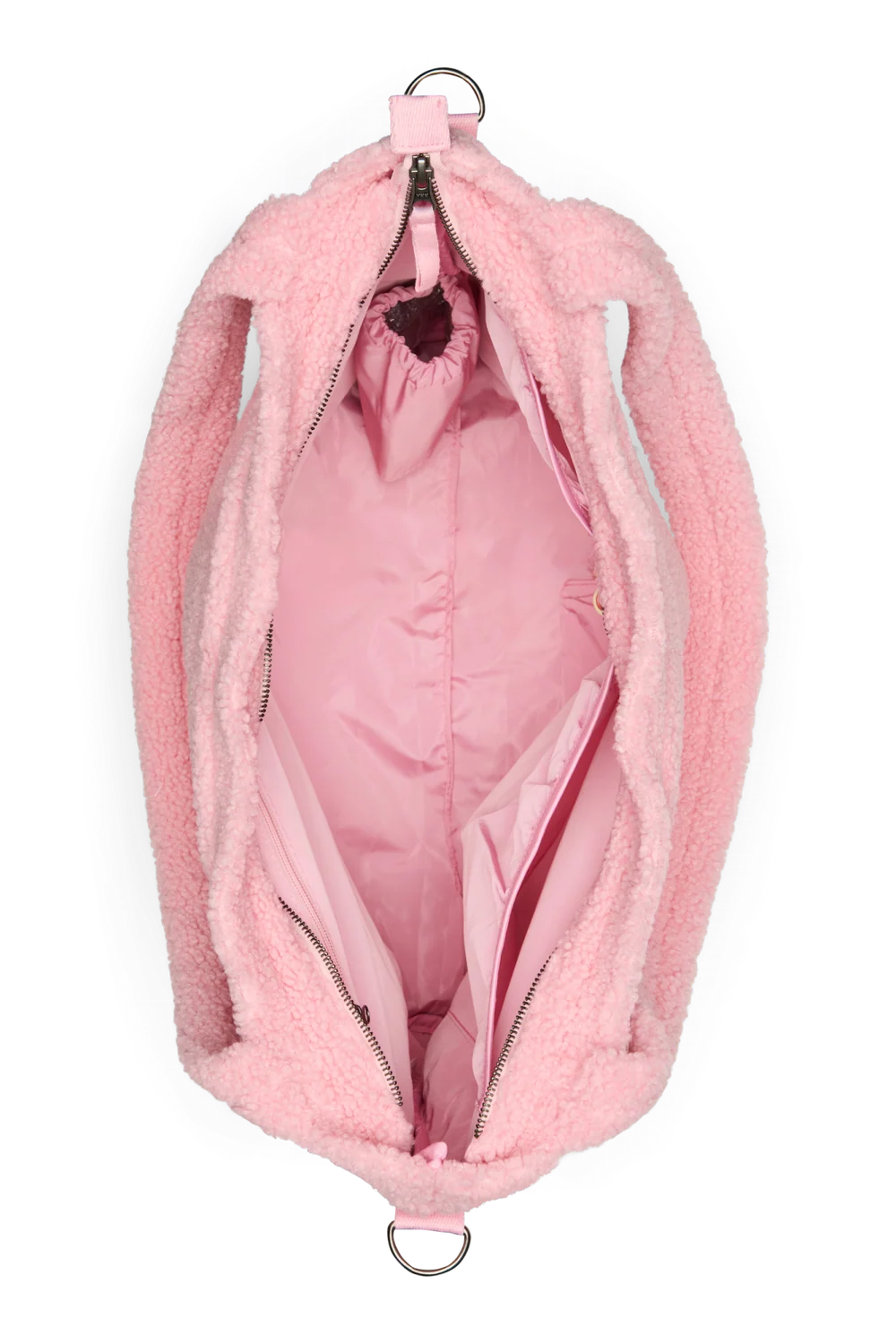 Studio Noos Luiertas met rits | Lichtroze Teddy Hearts