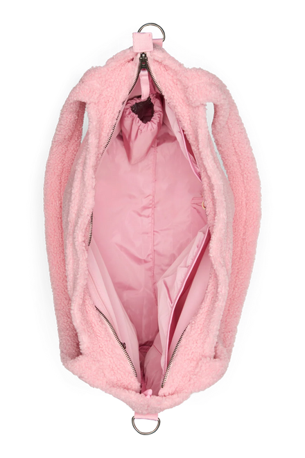 Studio Noos Luiertas met rits | Lichtroze Teddy Hearts