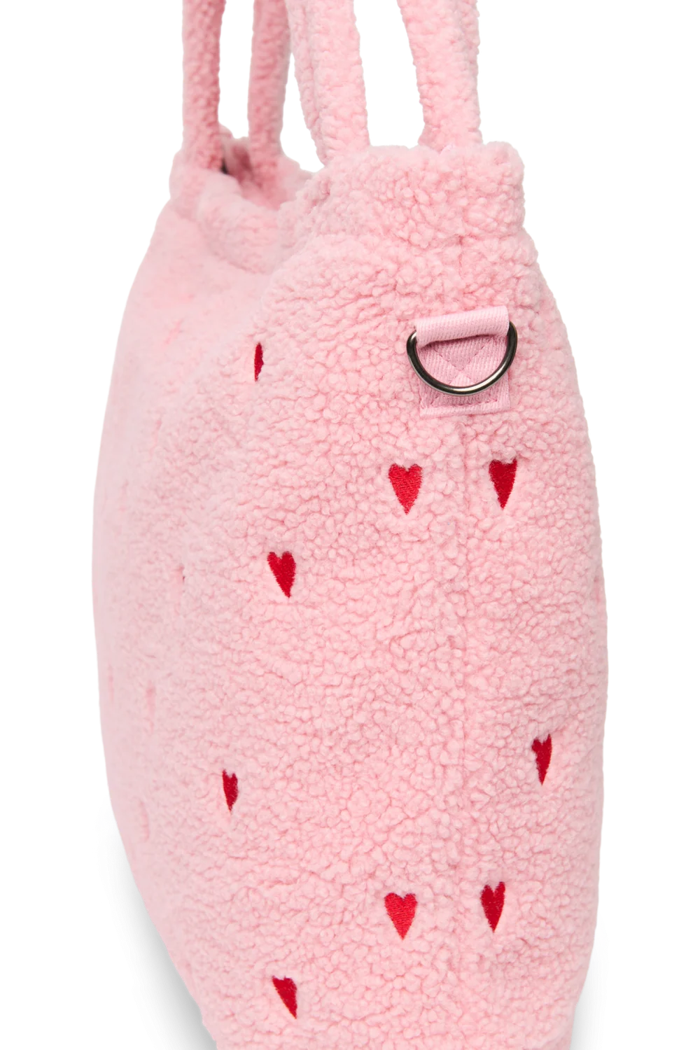 Studio Noos Luiertas met rits | Lichtroze Teddy Hearts