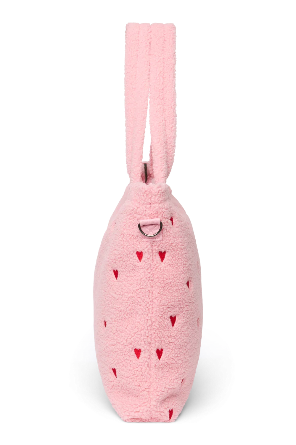 Studio Noos Luiertas met rits | Lichtroze Teddy Hearts