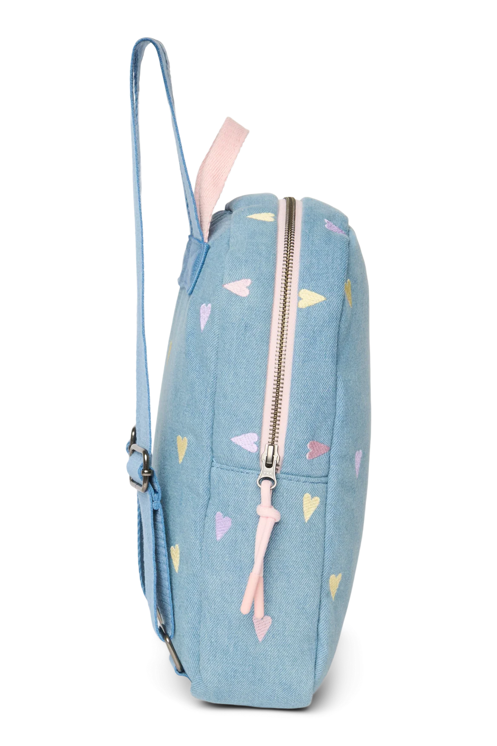 Studio Noos Mini Rugzakje | Lichtblauwe Denim Hearts