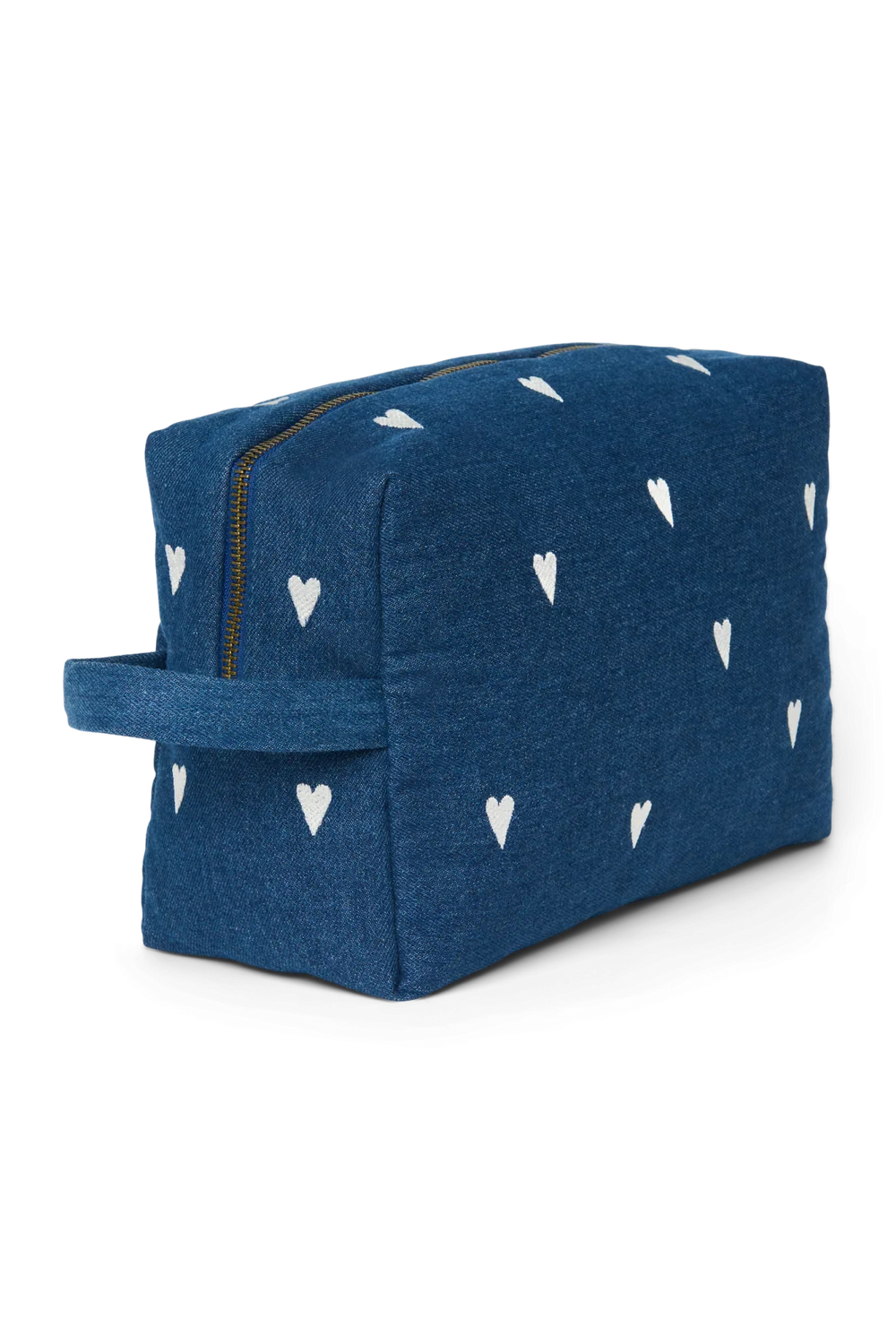 Toilettas met hartjes van Studio Noos van 28 x 11 x 18 cm, onderweg bij De Gele Flamingo