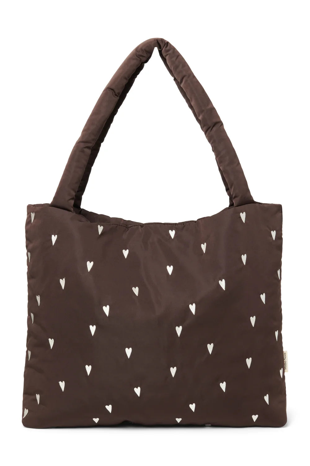Studio Noos Mom Bag Brown Puffy Hearts