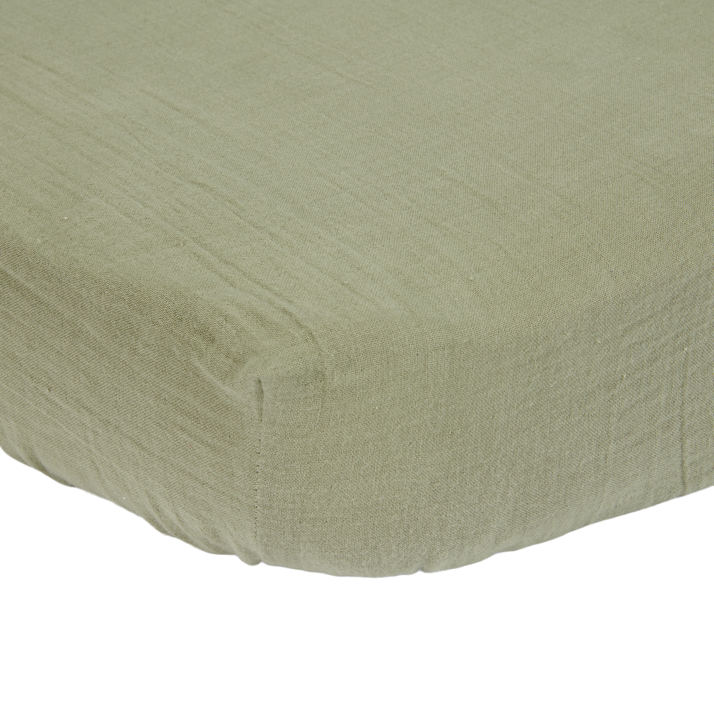 * Little Dutch Hoeslaken 40x80cm Wieg | Olive